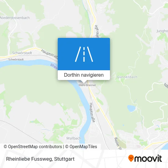 Rheinliebe Fussweg Karte