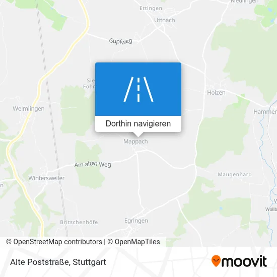 Alte Poststraße Karte