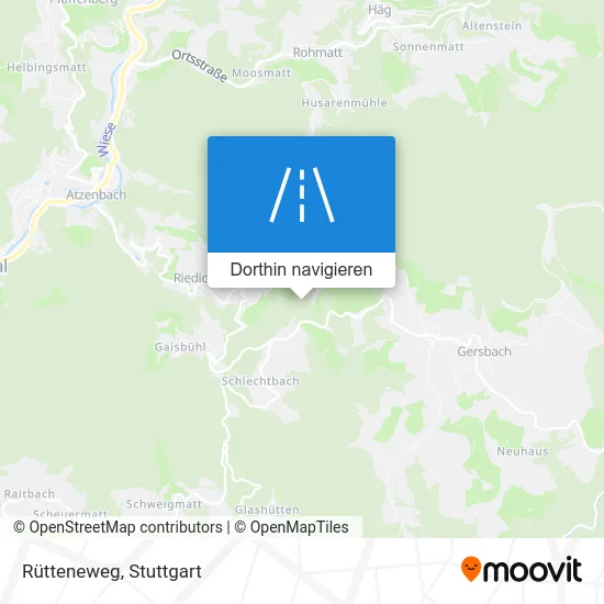 Rütteneweg Karte