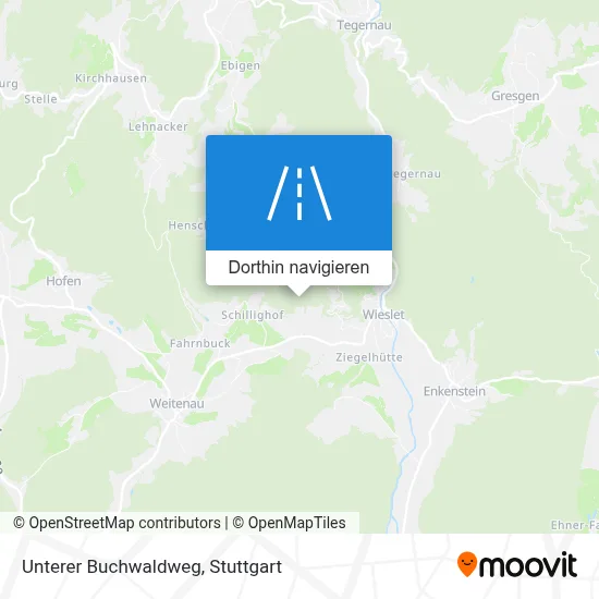 Unterer Buchwaldweg Karte