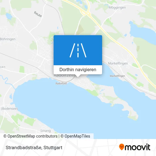 Strandbadstraße Karte