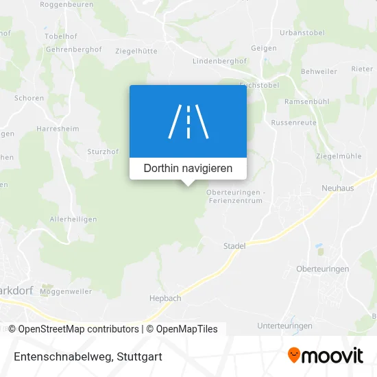 Entenschnabelweg Karte