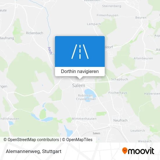 Alemannenweg Karte