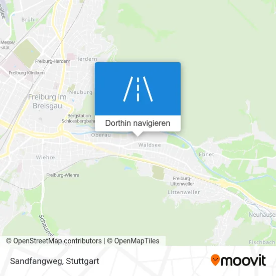 Sandfangweg Karte