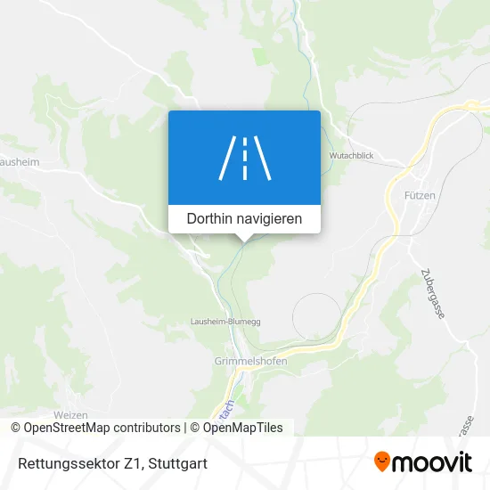 Rettungssektor Z1 Karte