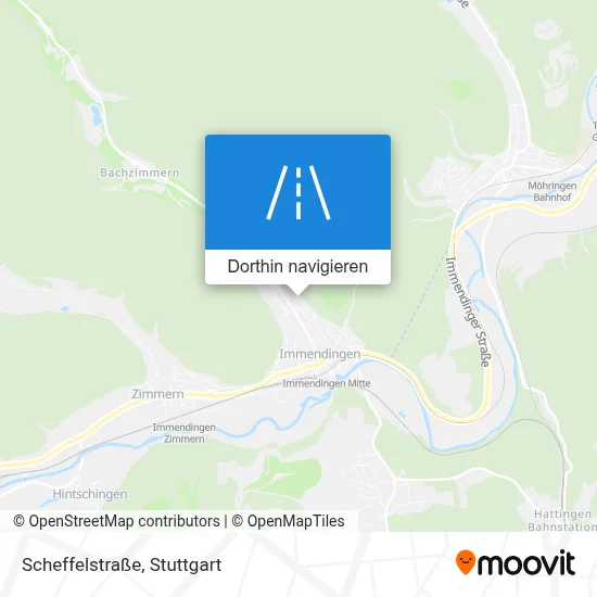 Scheffelstraße Karte