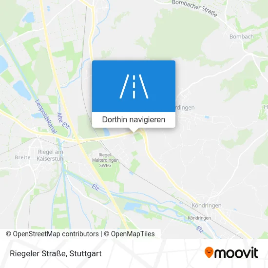 Riegeler Straße Karte