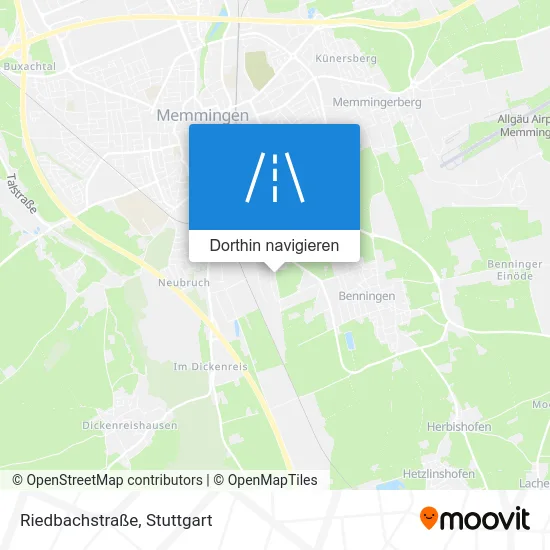 Riedbachstraße Karte