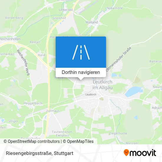 Riesengebirgsstraße Karte