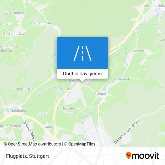 Flugplatz Karte
