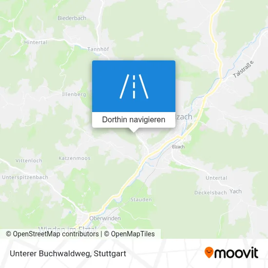 Unterer Buchwaldweg Karte