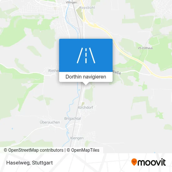 Haselweg Karte