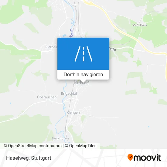 Haselweg Karte
