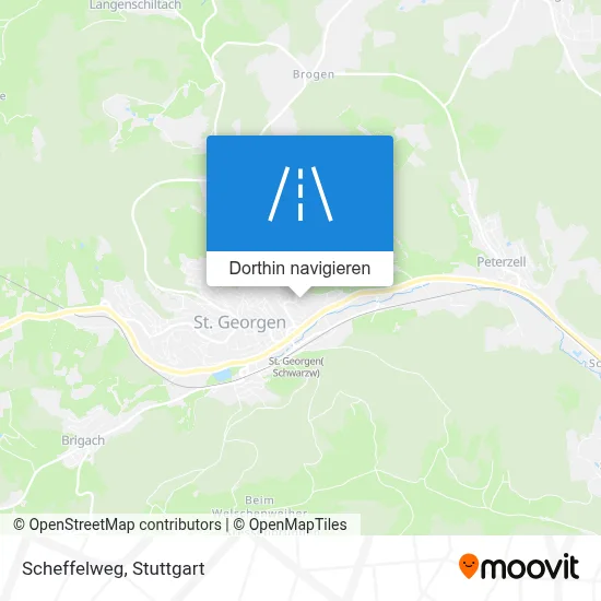Scheffelweg Karte
