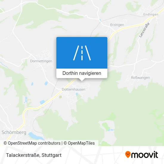 Talackerstraße Karte