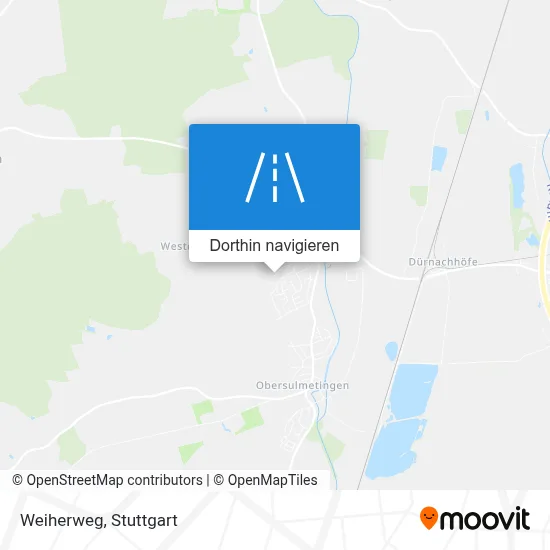Weiherweg Karte