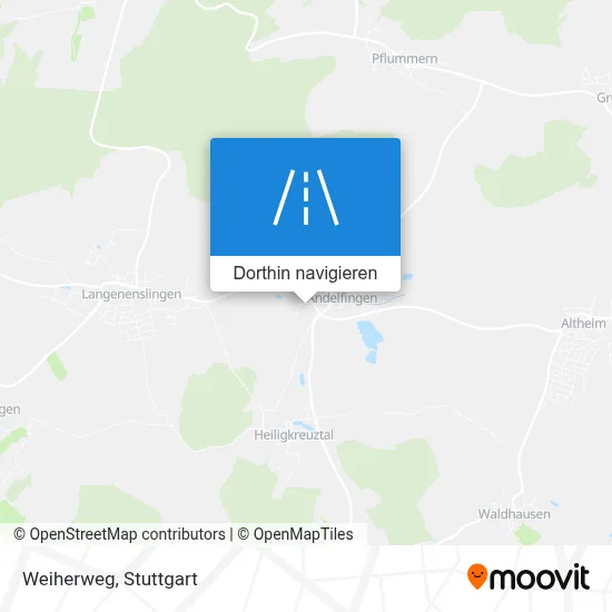 Weiherweg Karte