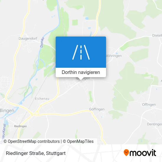 Riedlinger Straße Karte