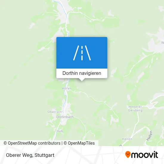 Oberer Weg Karte