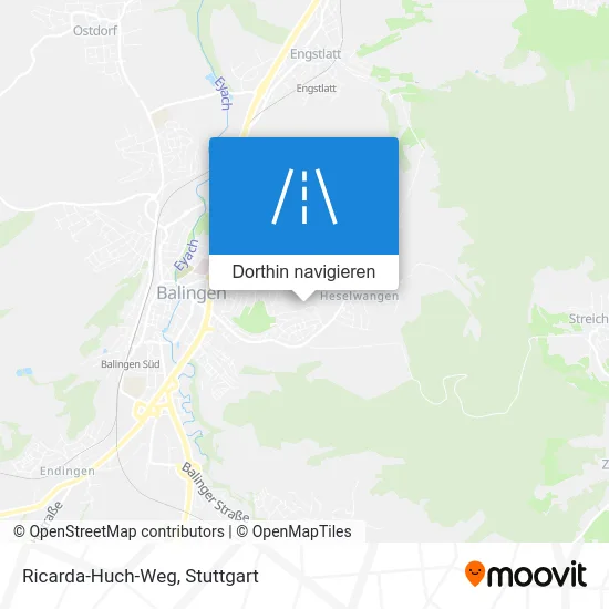 Ricarda-Huch-Weg Karte