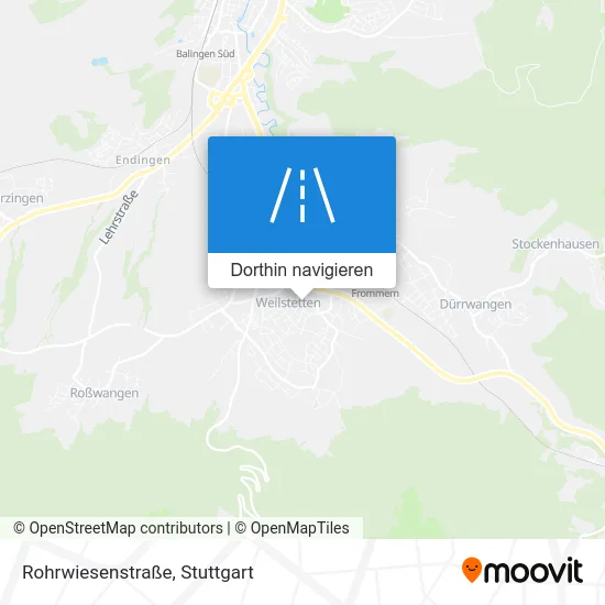 Rohrwiesenstraße Karte