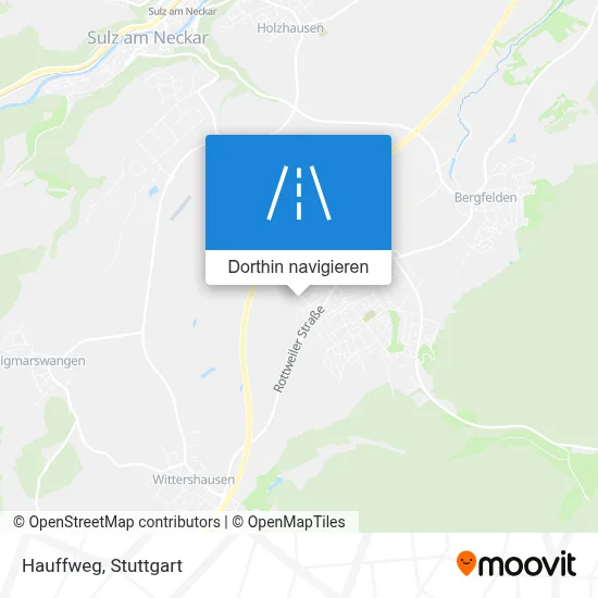 Hauffweg Karte