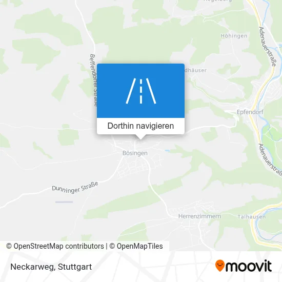 Neckarweg Karte