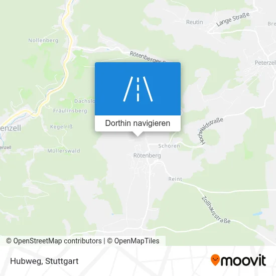 Hubweg Karte