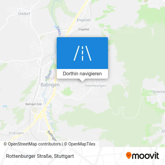 Rottenburger Straße Karte