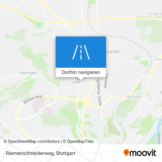 Riemenschneiderweg Karte