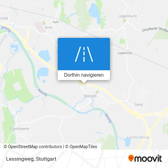 Lessingweg Karte