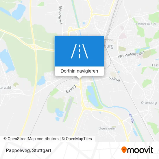 Pappelweg Karte
