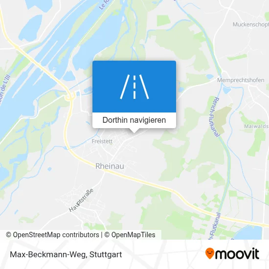 Max-Beckmann-Weg Karte