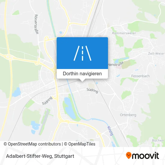 Adalbert-Stifter-Weg Karte