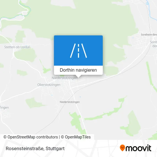 Rosensteinstraße Karte