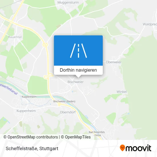 Scheffelstraße Karte