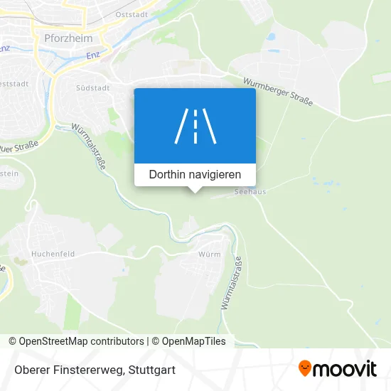 Oberer Finstererweg Karte