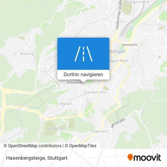 Hasenbergsteige Karte