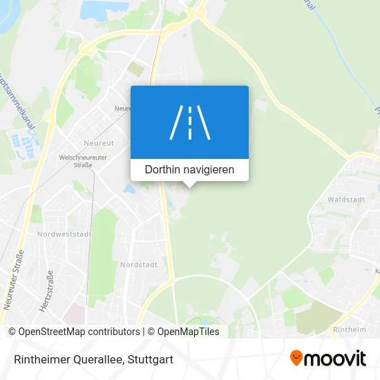 Rintheimer Querallee Karte