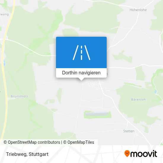 Triebweg Karte