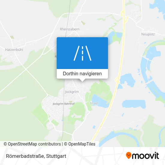 Römerbadstraße Karte