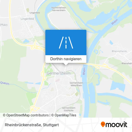 Rheinbrückenstraße Karte