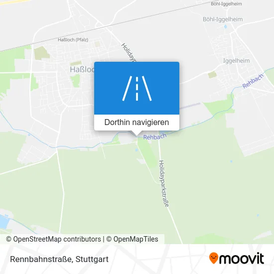 Rennbahnstraße Karte