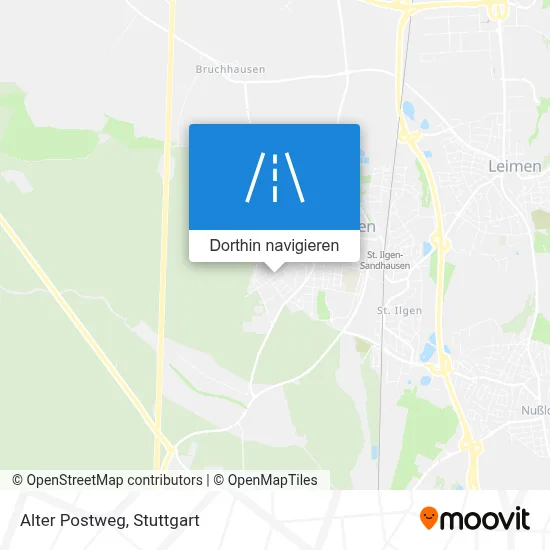 Alter Postweg Karte