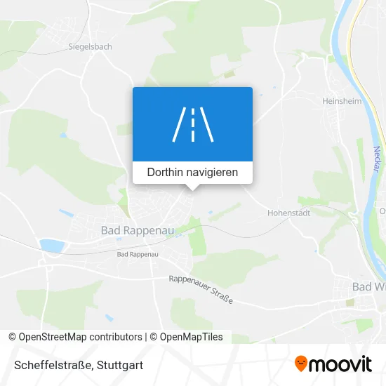 Scheffelstraße Karte