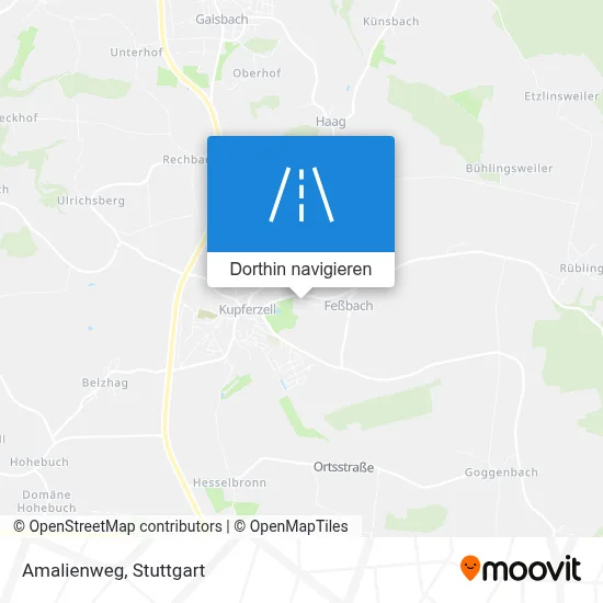 Amalienweg Karte