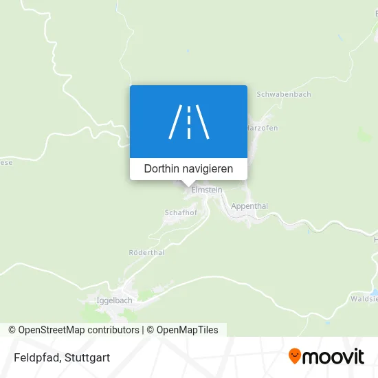 Feldpfad Karte