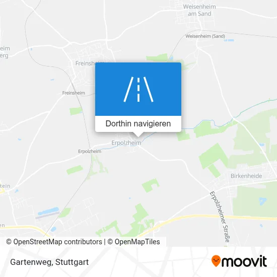 Gartenweg Karte