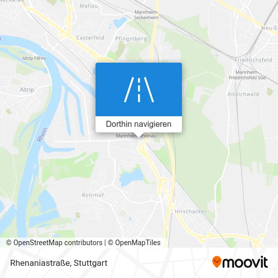 Rhenaniastraße Karte