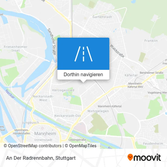 An Der Radrennbahn Karte